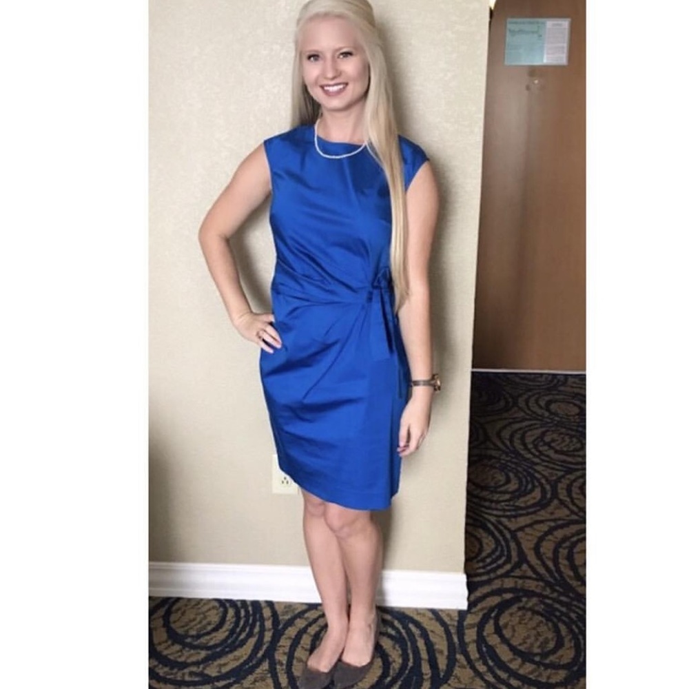 Ann Taylor faux wrap dress